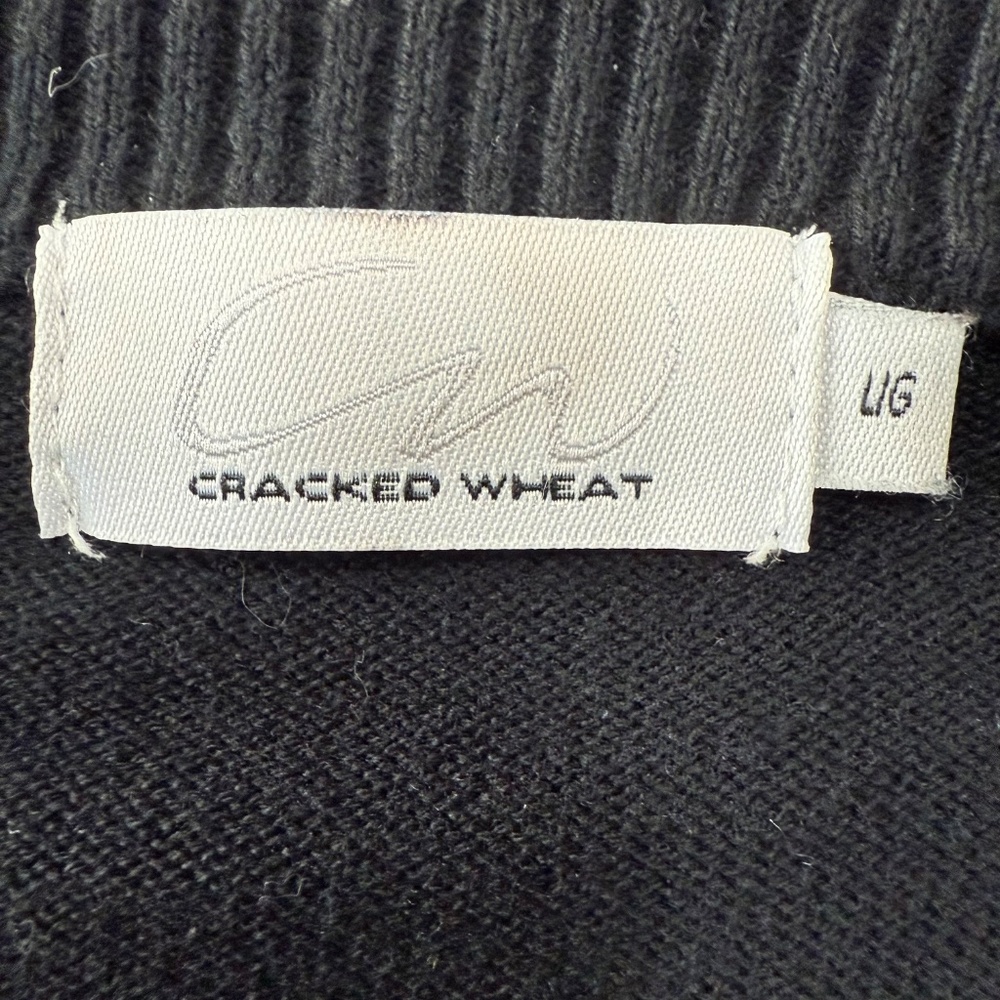 CRACKED WHEAT Women’s Long Sleeve Button Down 100% Cotton Cardigan Sweater Sz L - Picture 8 of 9